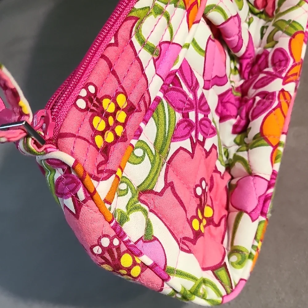 Vera Bradley Pink and Orange Floral Crossbody Bag - Picture 14 of 15